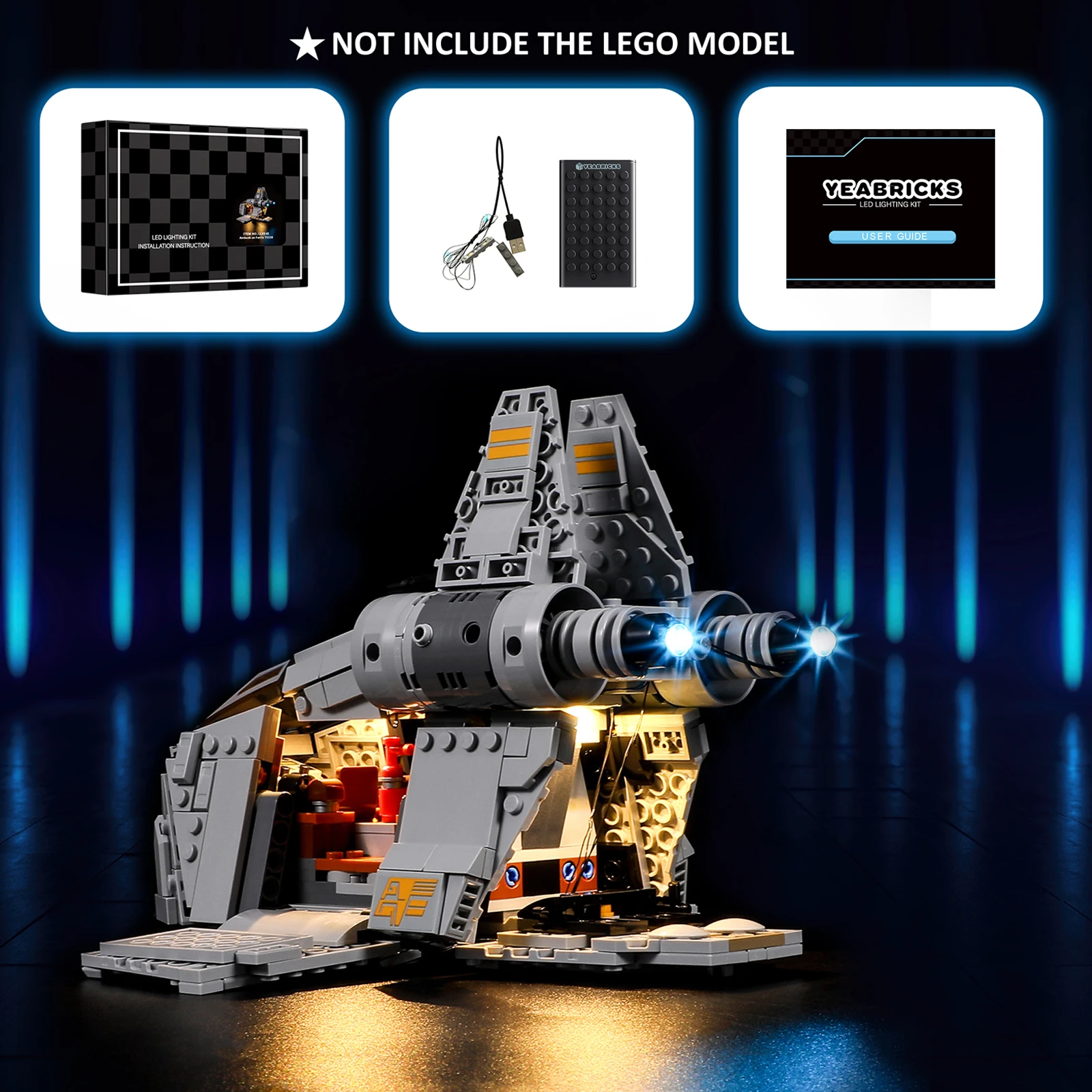 

JOY MAGS Led Light Kit for 75338 Building Blocks Set (NOT Include the Model) Bricks Toys for Children