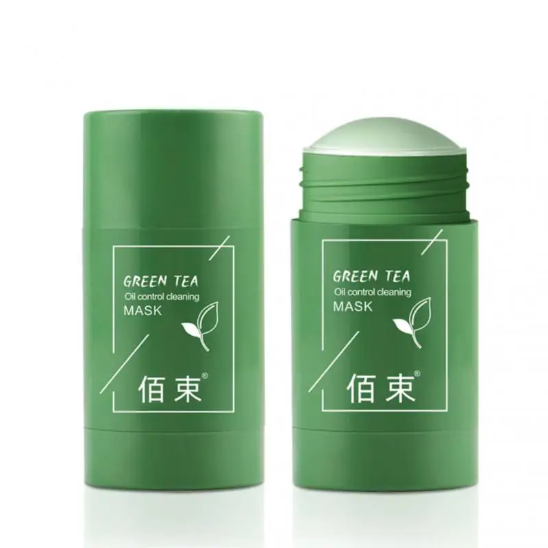 

1pc Deep Cleaning Mask Green Tea Oil Control Mud Mask Remove Blackhead Moisturizing Anti-Acne Shrink Pores Purifying Clay Stick