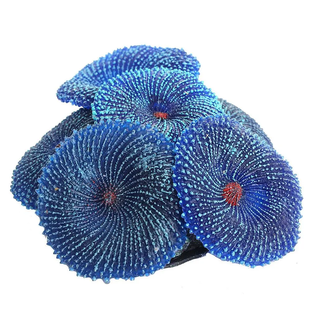 

Artificial Aquarium Accessories Resin Coral Decoration For Background Fish Tanks Silicone Sea Plant Decor Home Fishbowl Supplies
