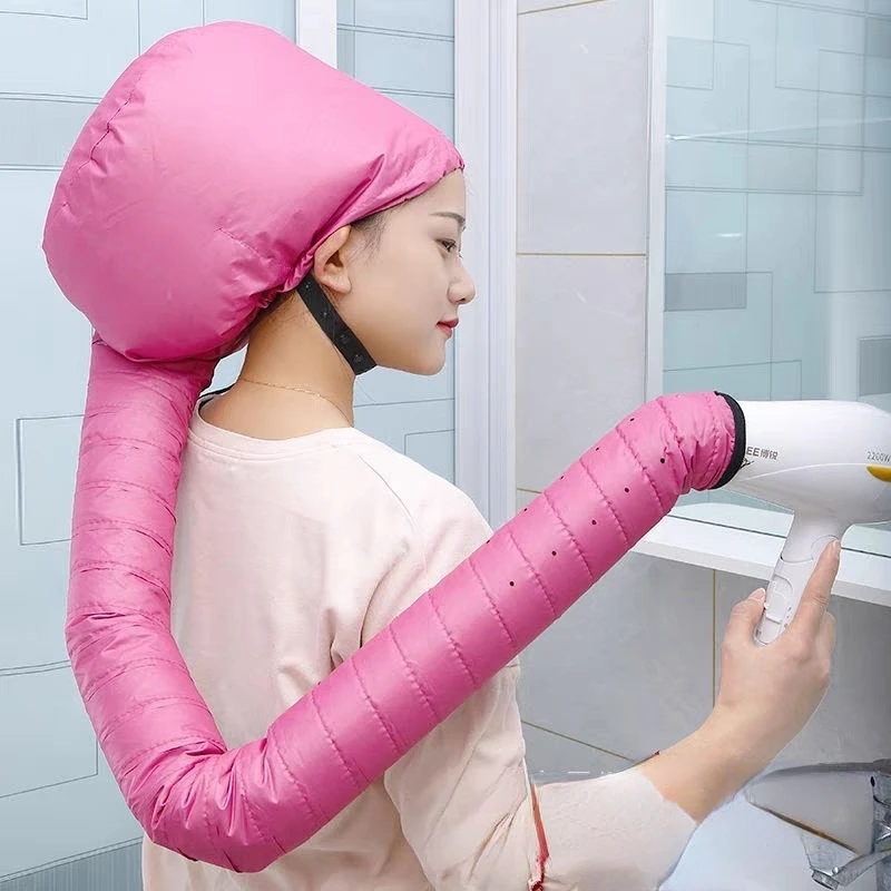 Портативная мягкая шапочка для ухода за волосами сушки теплым воздухом и