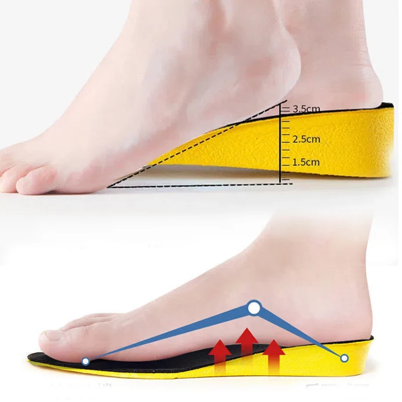 

Невидимые внутренние увеличивающие рост стельки для мужчин и женщин, дышащие амортизирующие подушки для ухода за ногами