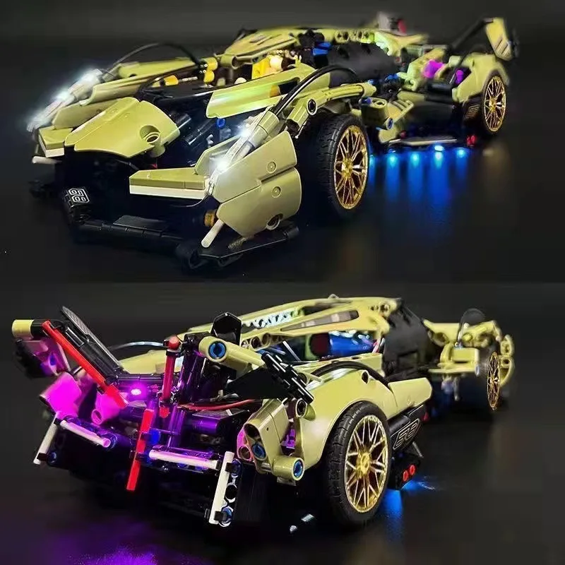 

Supercar V12 Concept Sports Car Supercar Building blocks Brick model Overspeed car toy Children's Gift Birthday gift 1039pcs