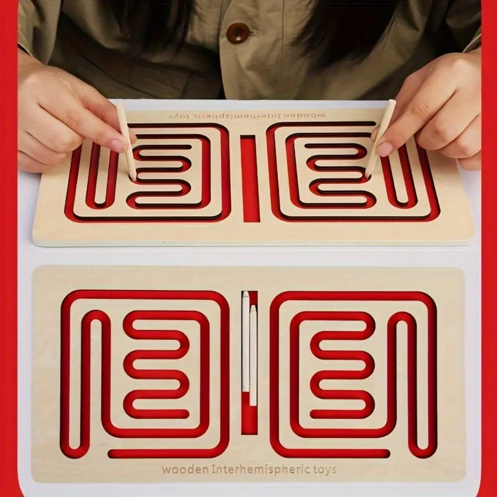 sterowanie trajektorką lewy prawy łamigłówka koordynacja mózgu dłoni pióro ruch zabawki do treningu trening ostrości edukacyjny