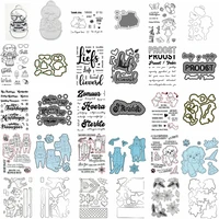big discount clearance sale clear silicone stamps and metal cutting dies for decorate cards scrrapbook craft