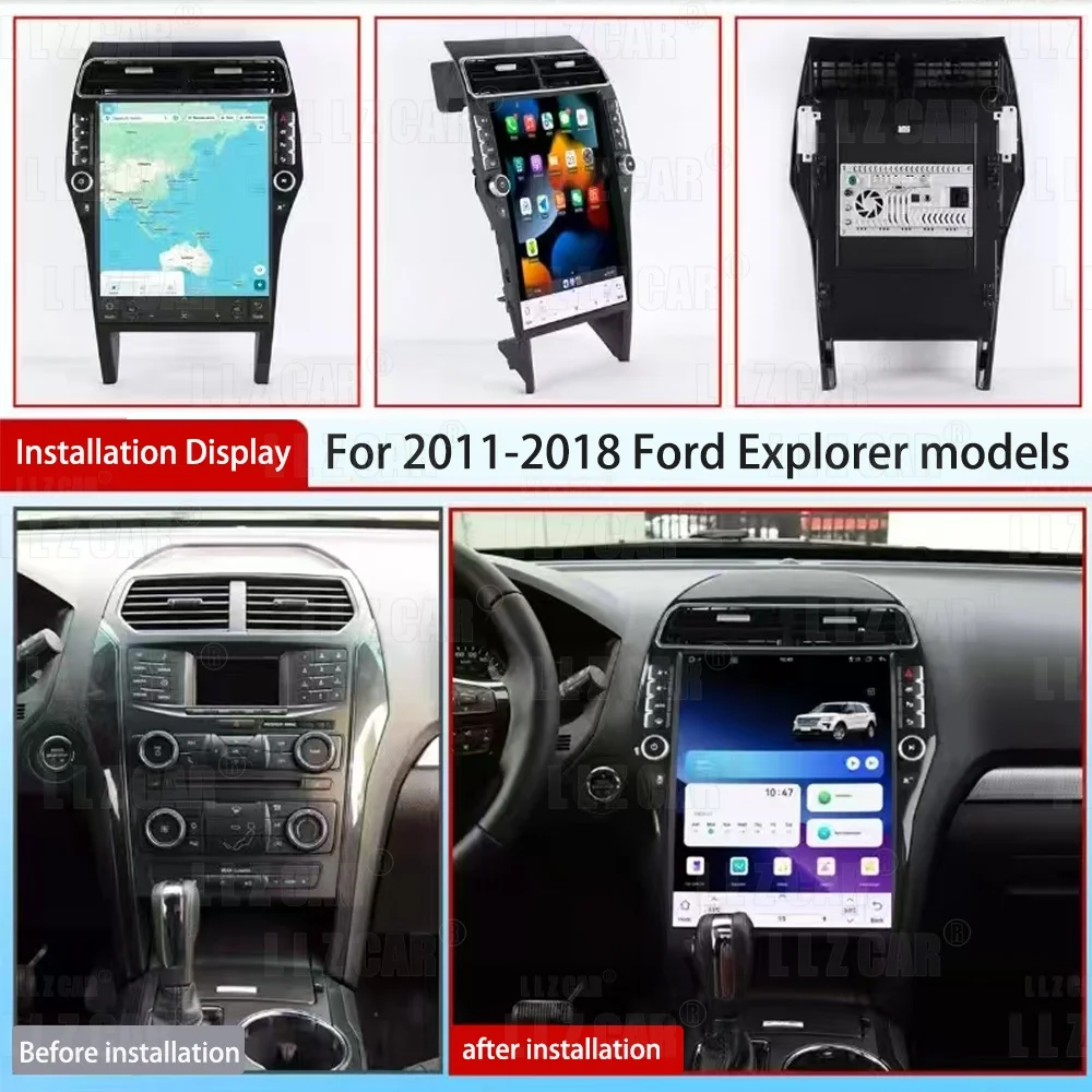 Фото 16.2'' Автомагнитола Android 14.0 для Ford Explorer 2011-2019, восьмиядерный процессор, беспроводной CarPlay, Android Auto, экран 2.5K, GPS-навигация, Bluetooth №2