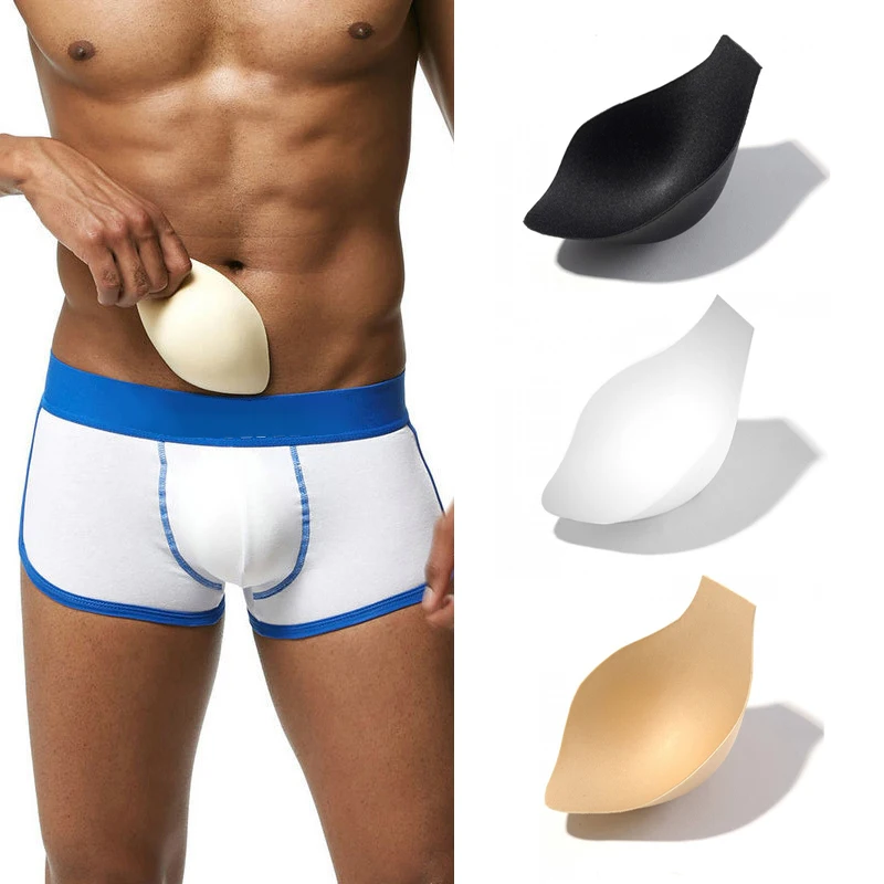 

3D Men's Underwear Crotch Pad Swimsuit Protecivce Pouch Pad For Swimming Briefs Inside Front Sponge Pad