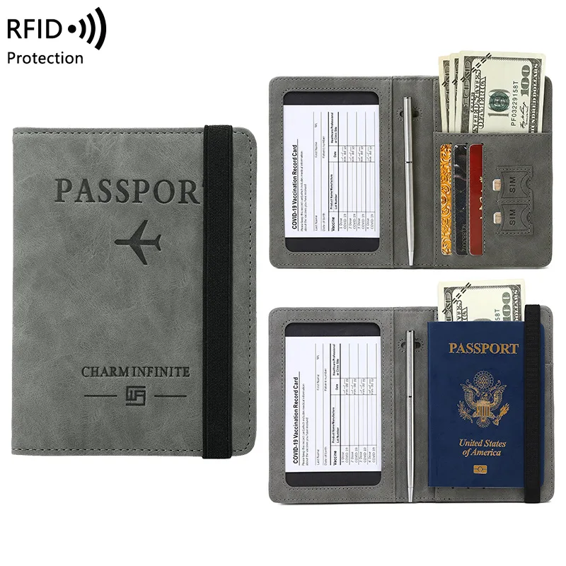 International Civil Aviation OrganizI ICAO pilot  Passport Cover with Name Designer Customized Passport Holder Passport and