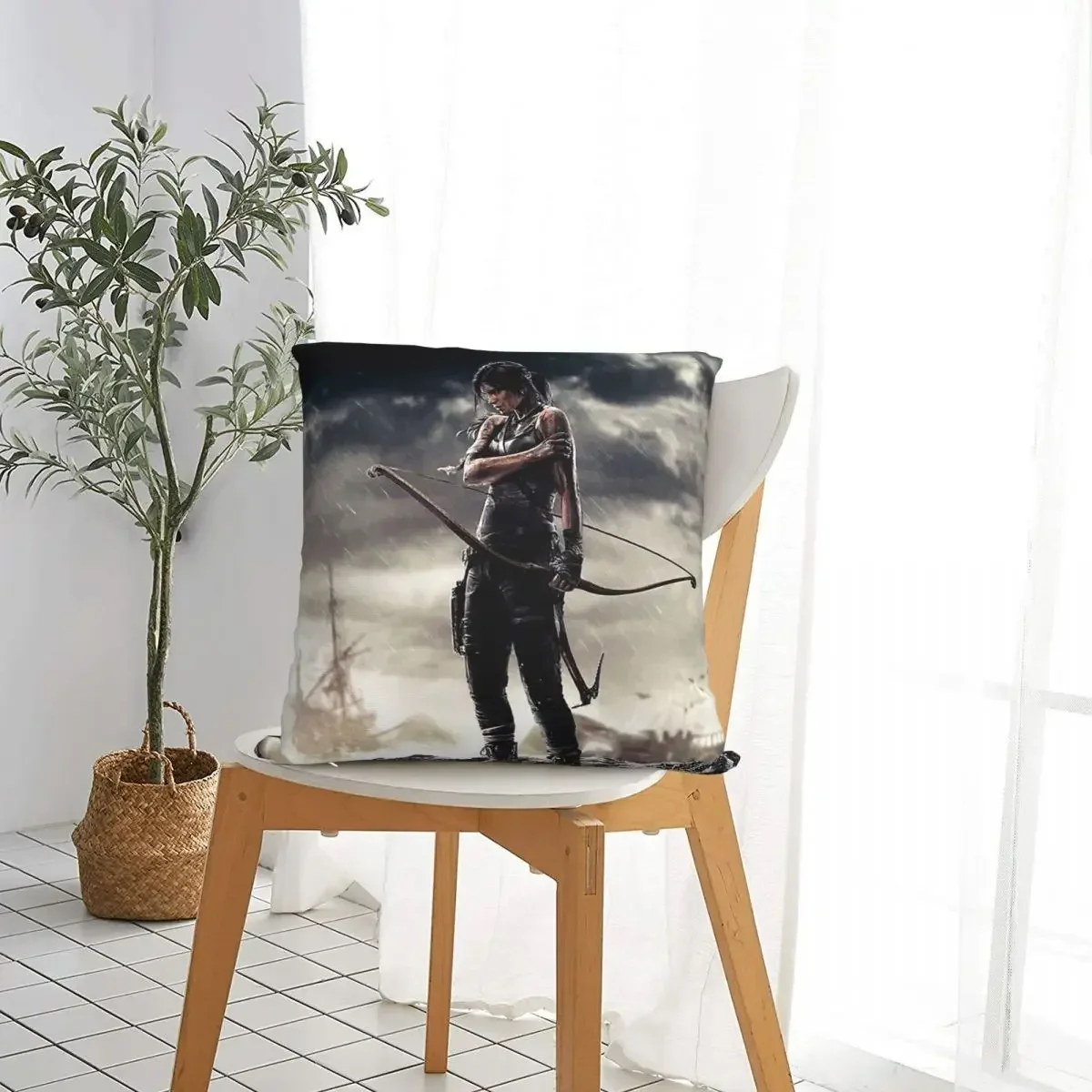 Лара Крофт под дождем строительная гробница игра Jonah Maiava для дома декоративные