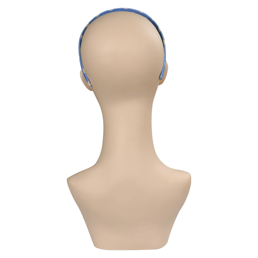 Женская повязка на голову с голубыми волнами для косплея