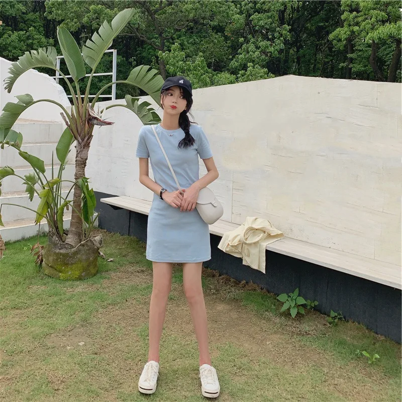 

2022 Chun Xia Han Edition Of The New Students Long Dress in Women's Fashion Women's Clothing Foreign Trade Dress Clothes