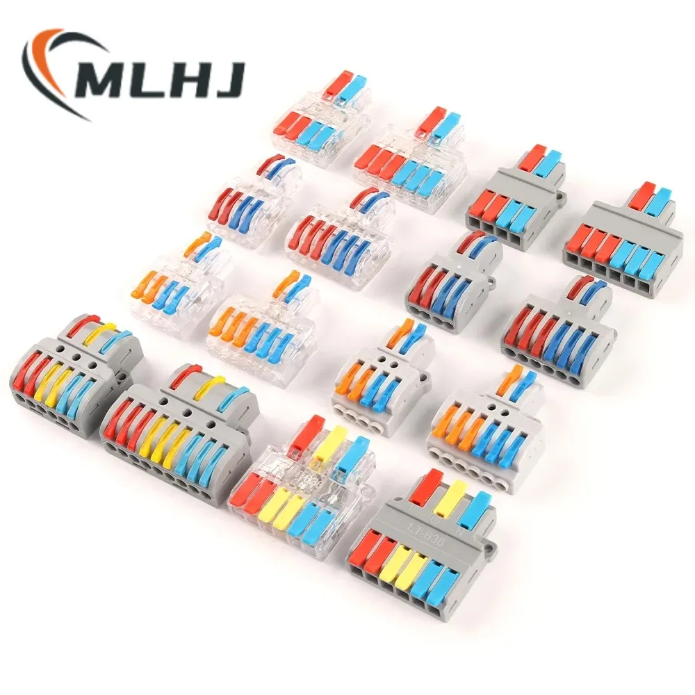 

Quick Splitter 2 In 4/6 Out 3 in 6/9 out Wire Connector Universal Wiring Cable Connector Push-in Conductor Terminal Block