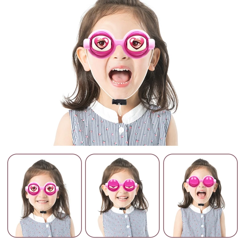 

Eyes Glasses Toy Supplies Kids Party Favor Funny Pranks Glasses For Christmas Birthday Gifts Plastic Novelty Kids Toys P31B