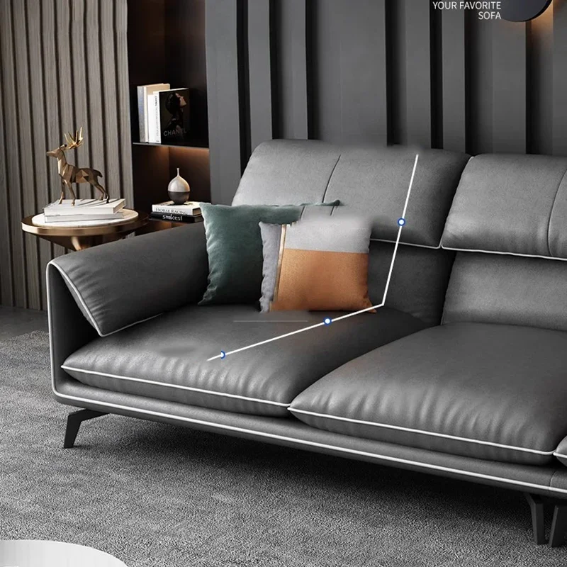 Минималистичный черный диван для гостиной роскошные секционные диваны в