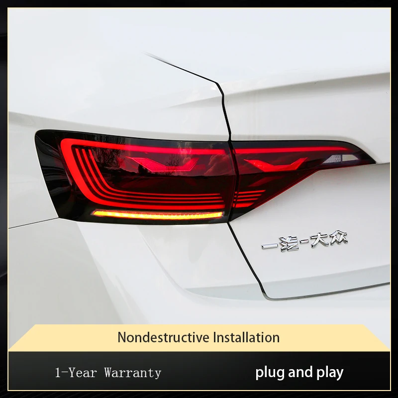 2 шт. авто фонари для Volkswagen VW Jetta Sagitar 2019-2022 Golf5 задний фонарь DRL светодиодный