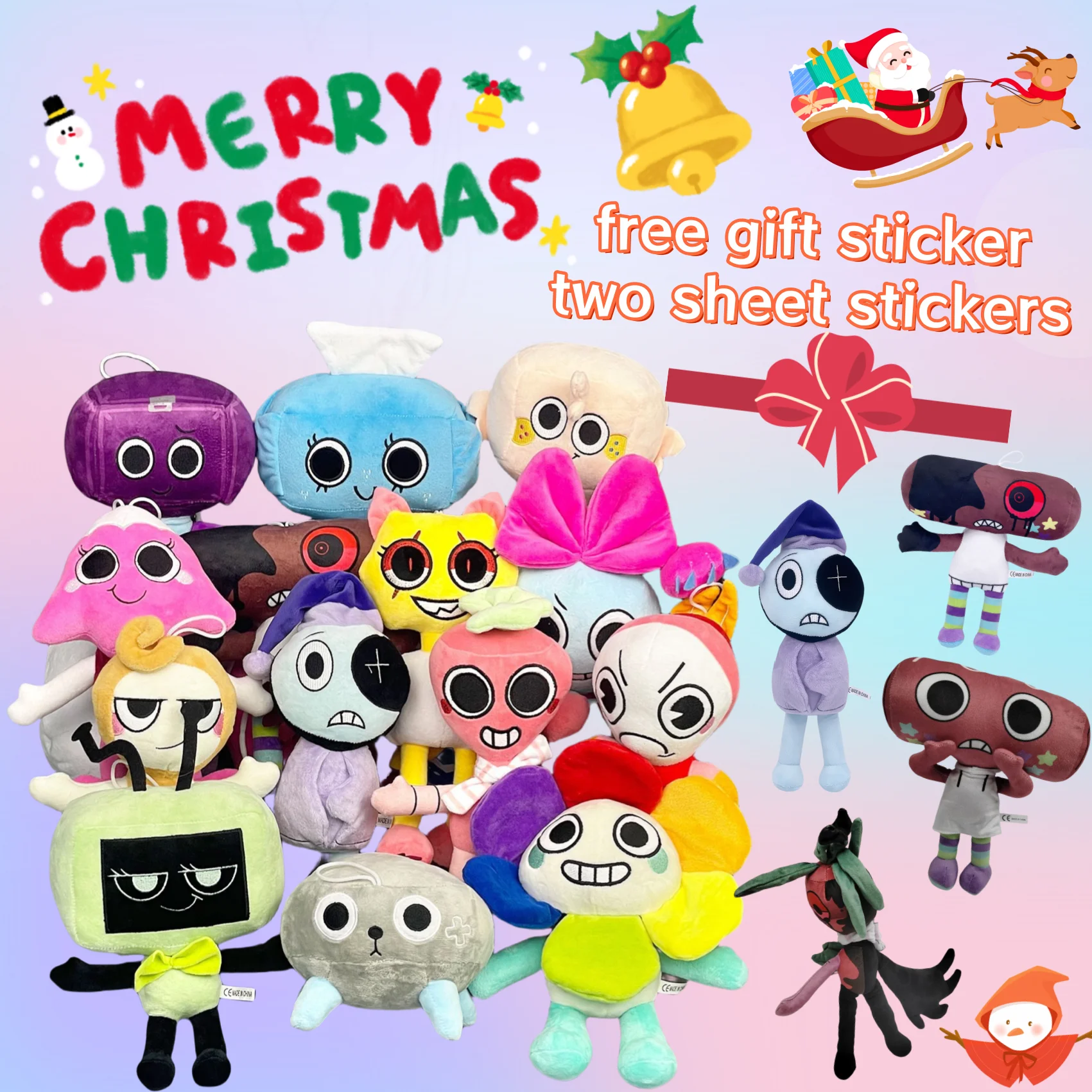 Dandy'S World Plush Kawaii Game Dandy Scrap Soft Stuffed Toy Cute Poppys Plushie Pillow Dolls For Birthday Gifts