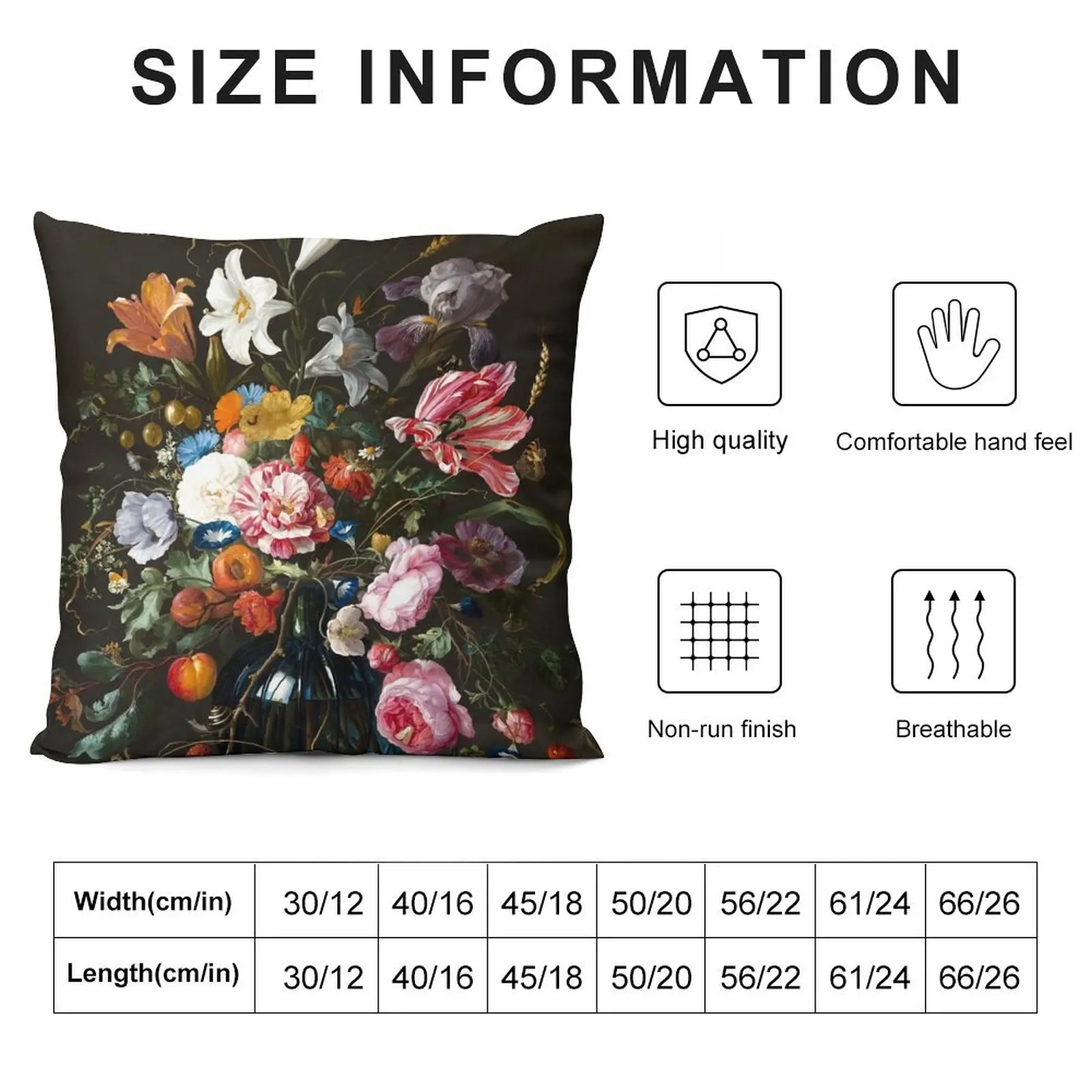 Jan Davidsz. de Heem Натюрморт с цветами декоративные наволочки для диванов подушки