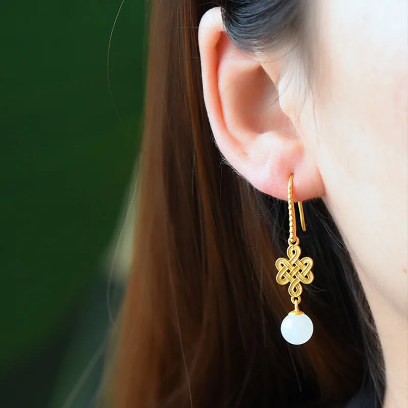 

Retro Style Earrings For Women Designer Luxury Earrings Aesthetic Vintage Ear Studs Crystal Korean Style Simple Versatile
