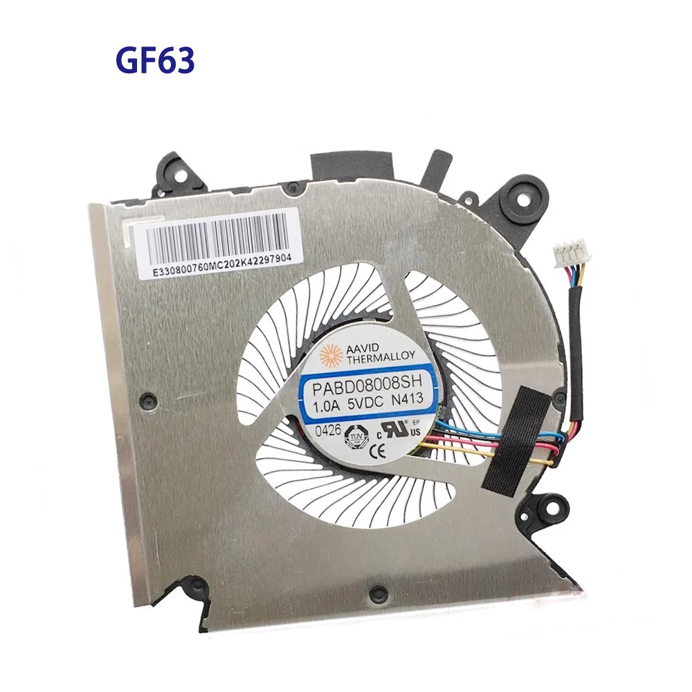 Вентилятор охлаждения для ноутбука MSI GF63/65/66/76 GL66 WF65 MS-16R1/R2/R5 16W1 PABD08008SH N413 E 322500300 A