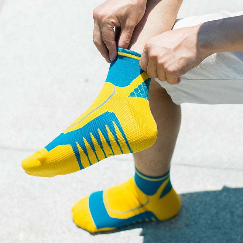 Sports Socks Basketball Socks Men Thickened Towel Bottom Middle Tube Pressure Socks Combat Sweat Absorbing Anti Skid Elite Sport