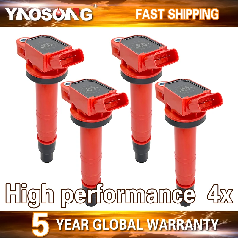 4шт катушка зажигания 9091902248 9091902247 90919T2005 90919T2008 UF495 для Lexus GS F IS LC500 RC 5.0L V8