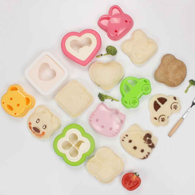 Форма-сэндвич в форме сердца медведь кошка кролик форма для хлеба устройство