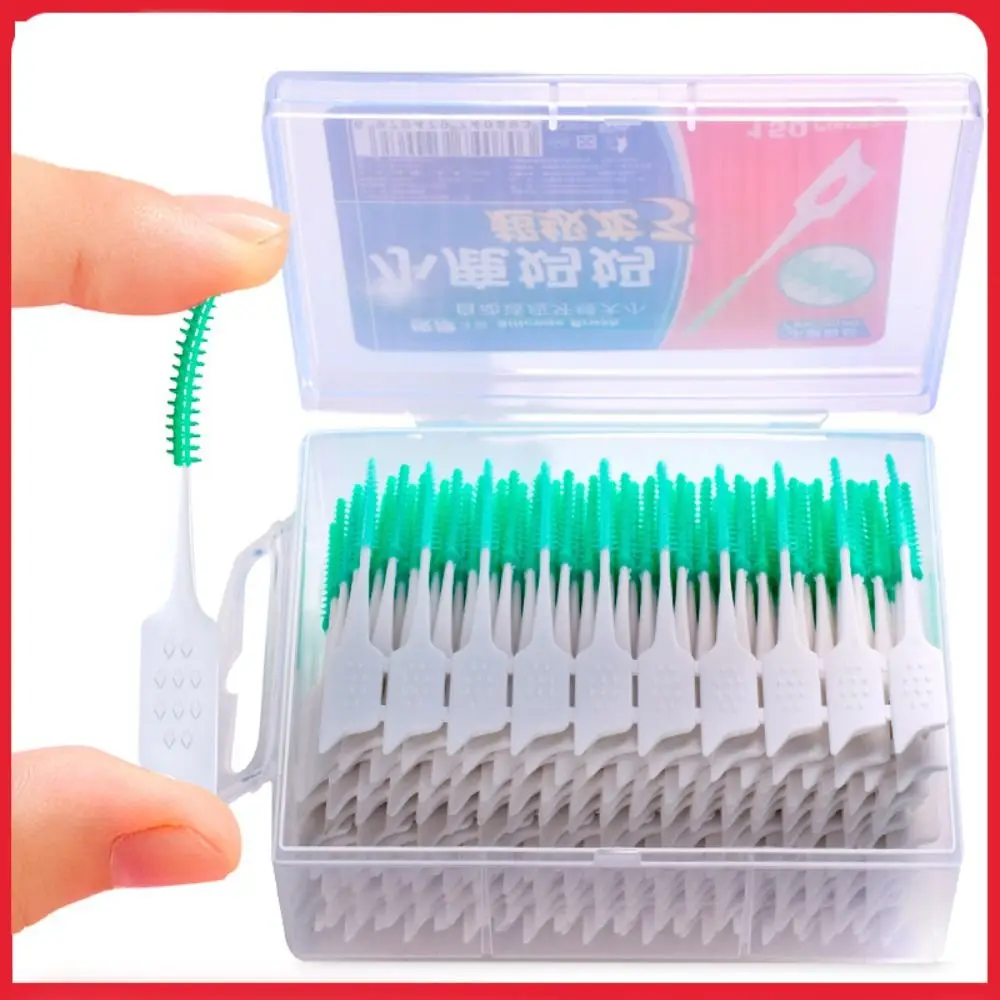 

150Pcs Healthy Cleaner Soft Plastic Oral Hygiene Tooth Floss Dental Cleaning Toothbrush Interdental Brush