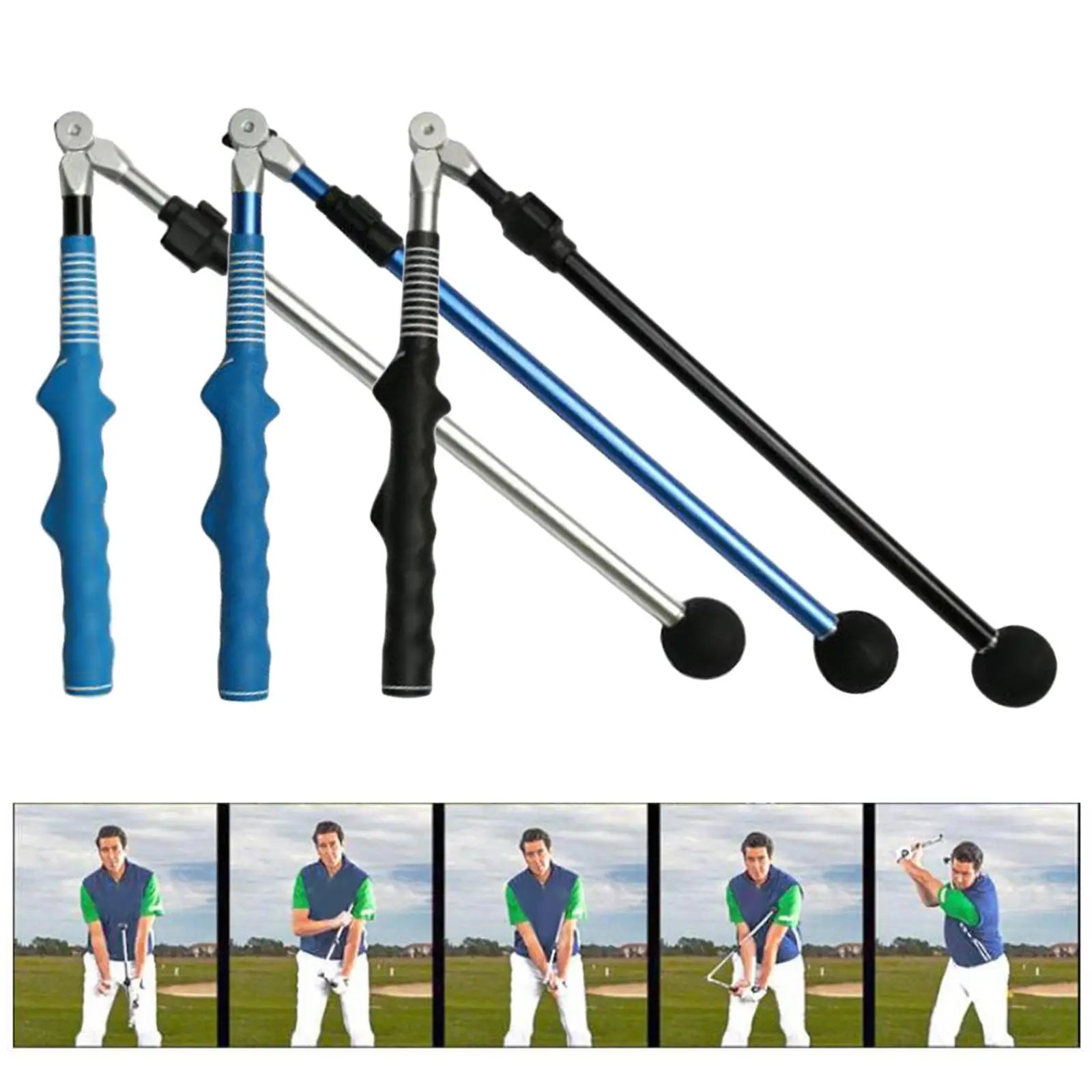 

Durable Golf Swing Trainer Beginner Tool Club Corrector Practice Equipment