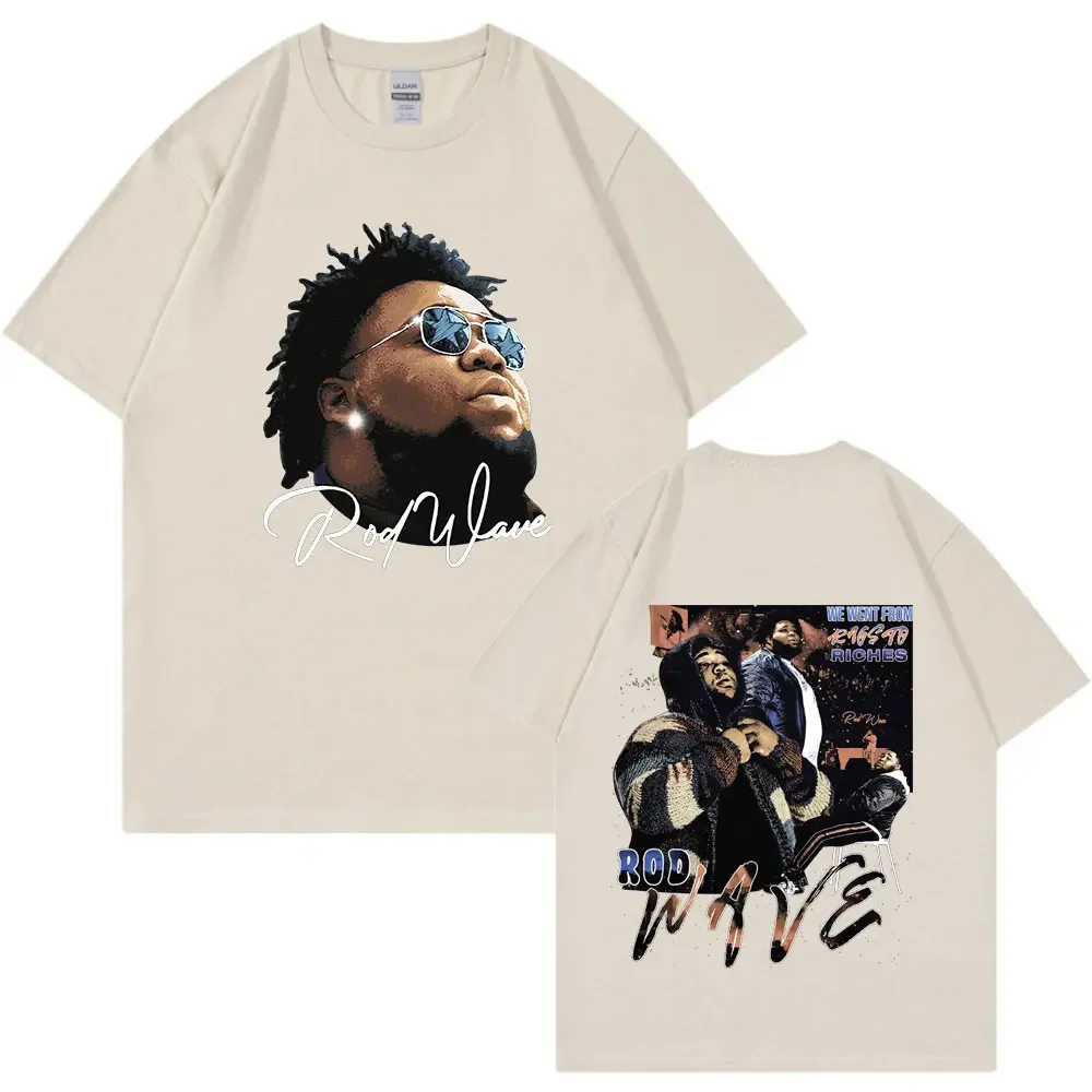 Футболка Мужская/женская с принтом рэпера и волны 100% хлопок