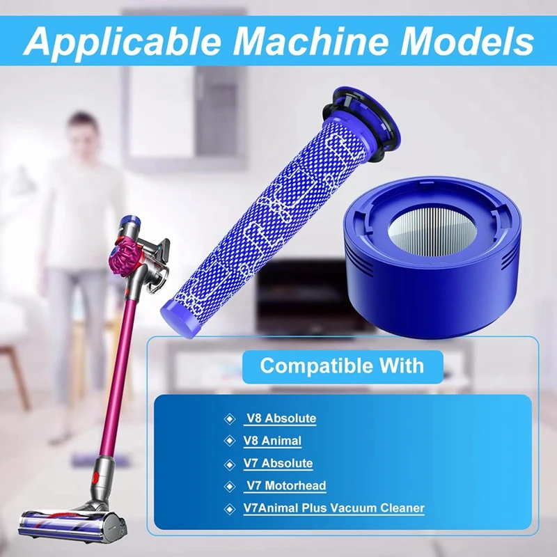 Запчасти для фильтров Dyson V7 V8 SV10 3 Контактных фильтра и 5 пред заменяют детали 965661-01