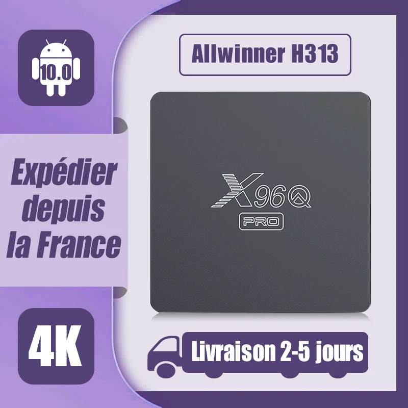 

X96Q PRO 2GB 16GB IPTV Box 4K Android 10.0 With Dual Wifi 2.4G/5G Allwinner H313 Quar Core 1GB 8GB Smart IP TV Box Media Player