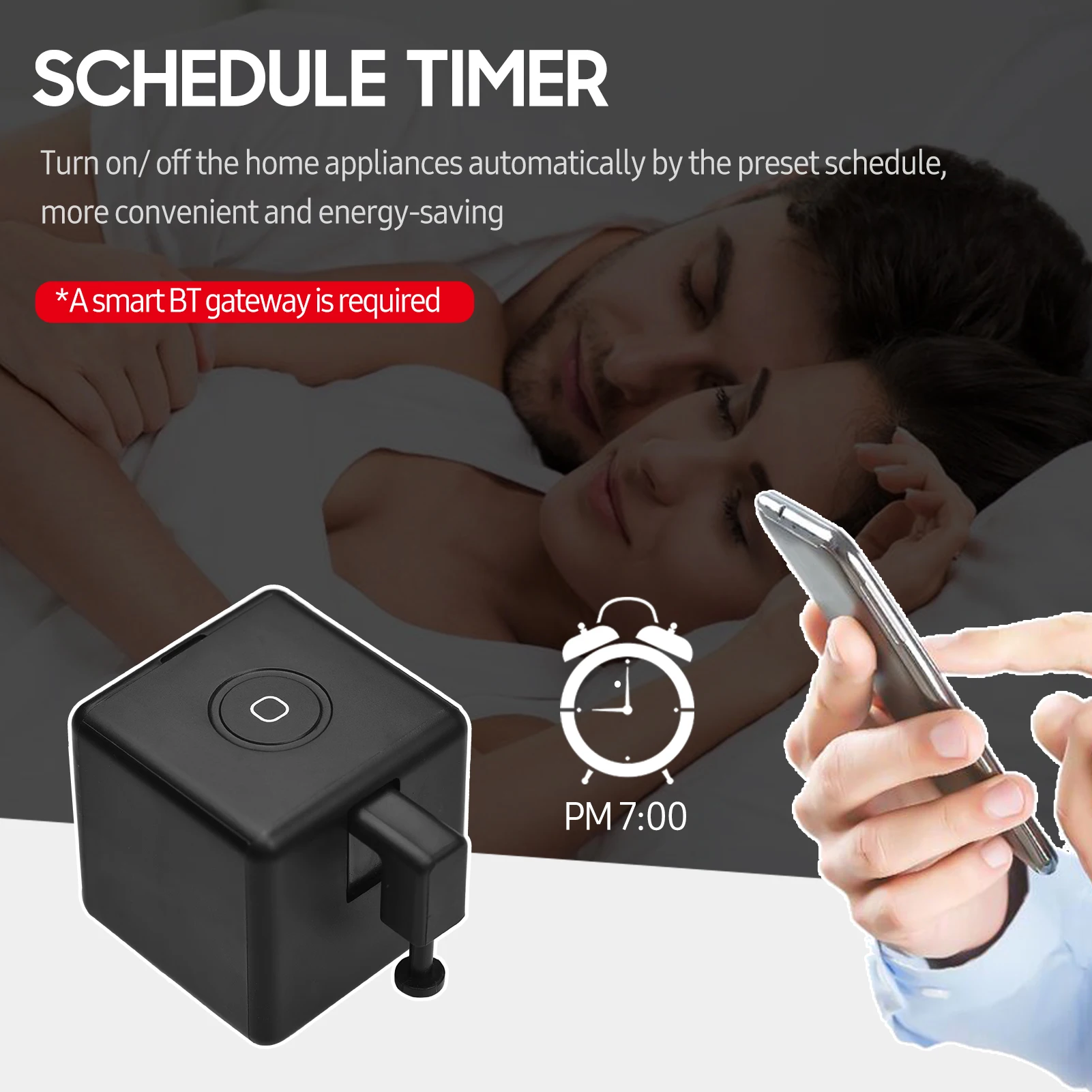 

Кнопка-толкатель Tuya с поддержкой Bluetooth и голосовым управлением