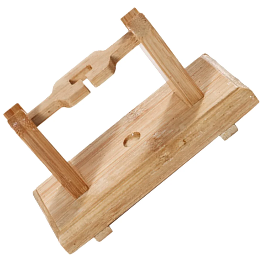 

Bamboo Hand Fan Stand Handheld Fan Display Stand Desktop Hand Fan Display Holder