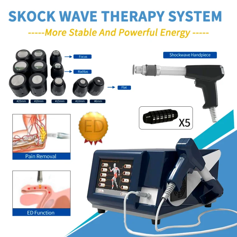 

Design High Effective Ed Treatment Pain Relief Body Slimming Physical Health Care Pneumatic Shockwave Therapy Machine