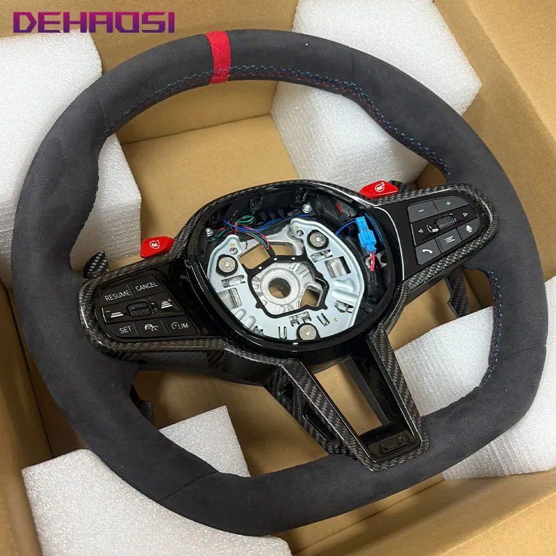 Фото Руль из карбона CS для BMW F10 F20 F30 F15 F16 F80 F82 F83 F87 F15 M2 M3 M4 M5 M6 1 2 3 4 5 6 7 серии, аксессуары для автомобилей №3