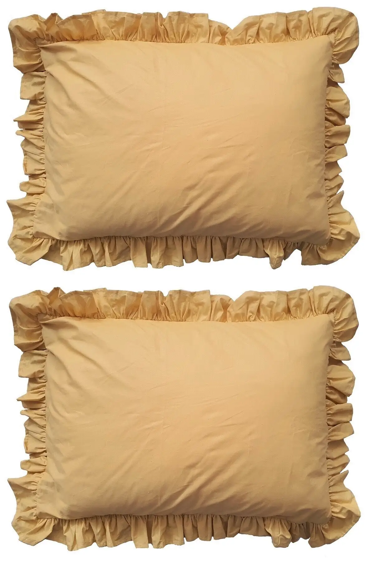 

Наволочки из хлопка с оборками горчичного цвета, 2 шт., 50x70, желтые см, подушка и подушка, текстиль для спальни, мебель для дома