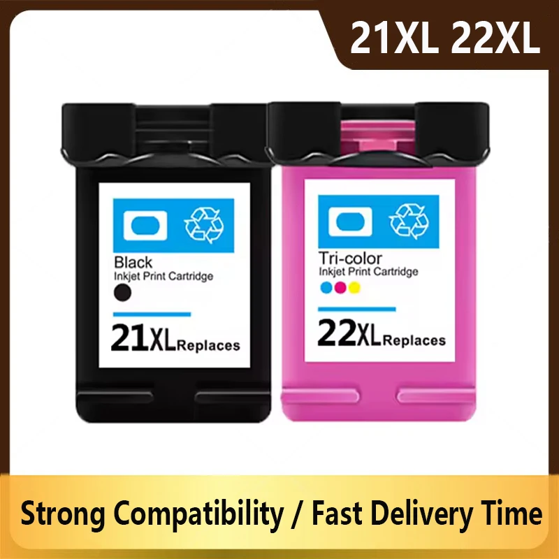 Фото 21 21XL 22 22XL Совместимый картридж для HP21 для HP22 для HP Deskjet D1468 D1520 D1420 D1560 F2180 F2280 F4180 F2200 №1
