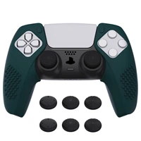 playvital 3d studded edition ergonomic soft silicone case grips rubber protector skins with 6 thumbstick caps for ps5 controller