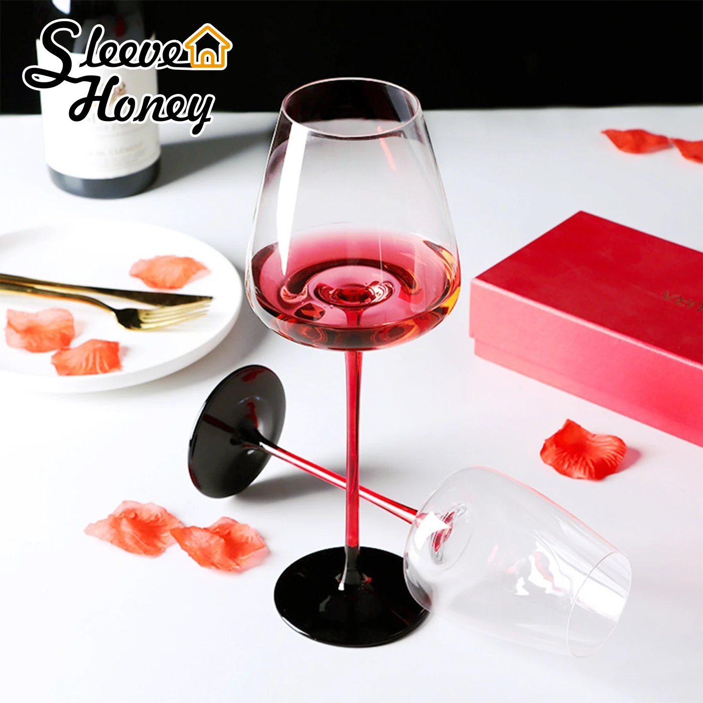 

Wine Glass Goblet Whisky Bordeaux Cup Wedding Party Birthday Art Tasting Premium Crystal Clear Lead-Free Glass Champagne Brandy