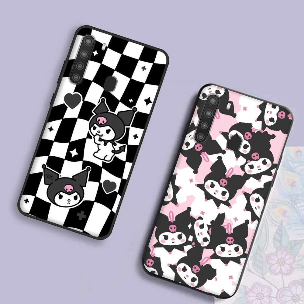 Чехол Kuromi для Samsung J2 Prime J4 Plus J6 Core J7 J8 S7 Edge S8 S9 Pro черный чехол телефона