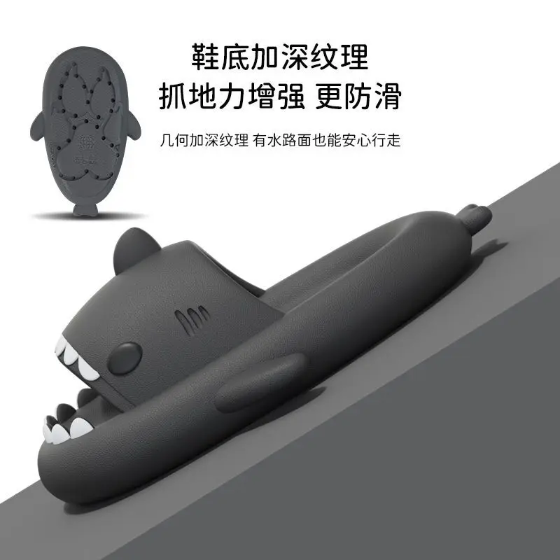 Slides Cute Women's Sandals Novelties 2023 Indoor House Home Platform Summer New 2023 Shark Slippers Slipper Female Roman Flat