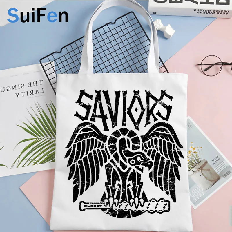 

Сумка для покупок Ходячие мертвецы, многоразовая хлопчатобумажная сумка-тоут, сумка, сумка из ткани, сумки, экологические сумки