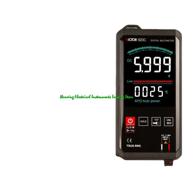 

Мультиметр VC923A/VC923B/VC923C с большим экраном, интеллектуальный мультиметр true RMS, цифровой дисплей, универсальный цифровой мультиметр