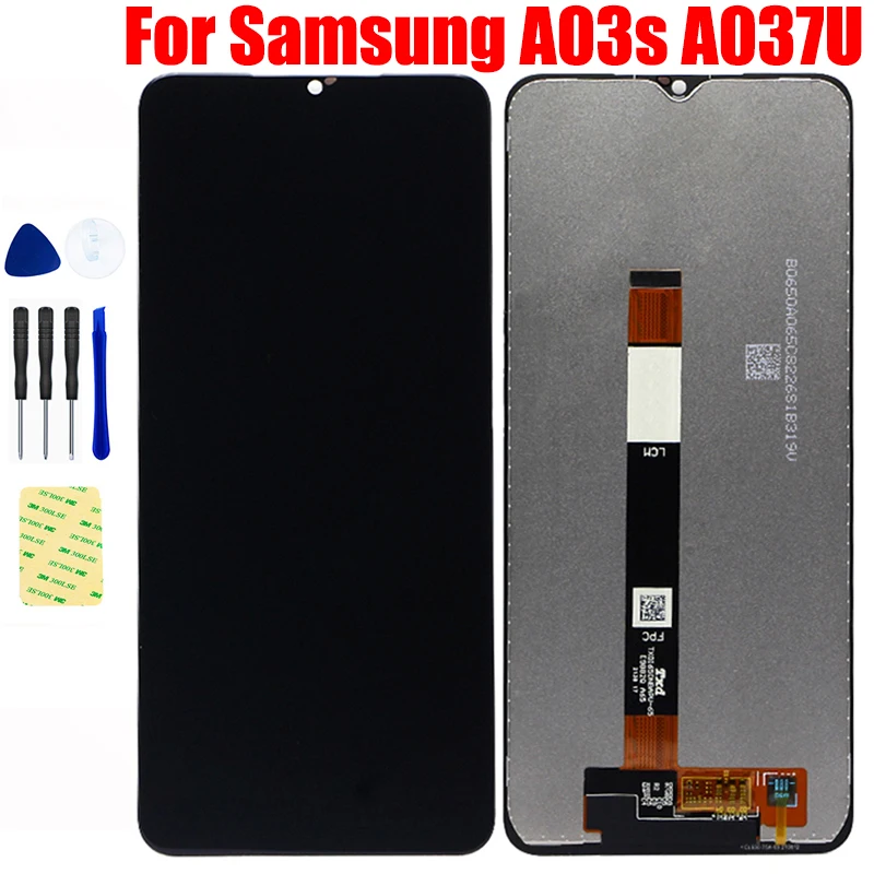 

Оригинальный ЖК-дисплей для Samsung Galaxy A03s A037U, ЖК-дисплей, панель, матричный экран, модуль с сенсорным экраном, дигитайзер, стекло в сборе
