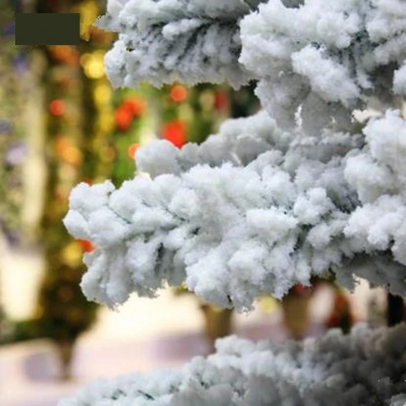 Thickening flocking 240cm Christmas tree Snow White large decorated |