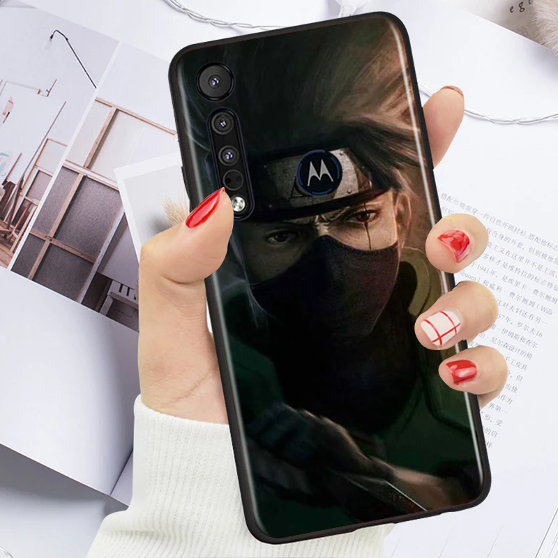 naruto kakashi cartoon role for motorola moto g g60 g60s g50 g40 g9 g10 e7i e6s power edge 20 e20 2021 x3 s pro black phone case free global shipping