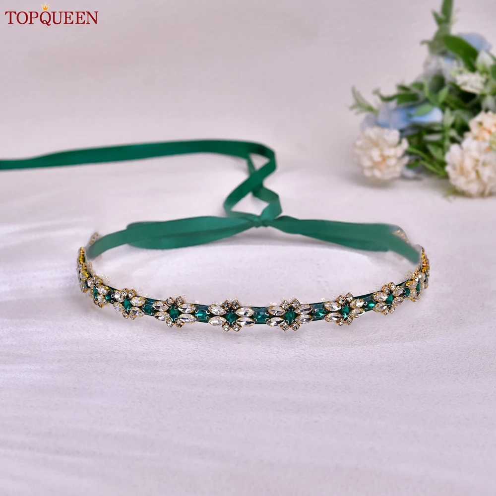 TOPQUEEN тонкий бриллиантовый свадебный пояс сотни женских вечерних платьев