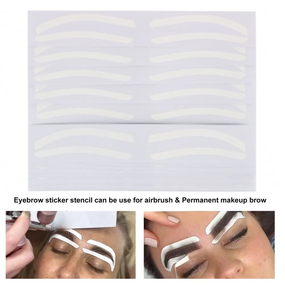 Одноразовый трафарет для бровей тинт Аэрограф окрашивания макияжа с одним типом