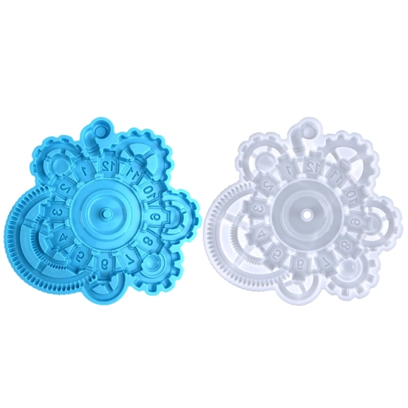 

Mechanical Gear Clock Silicone Molds Epoxy Molds for Resin DIY Jewelry Making