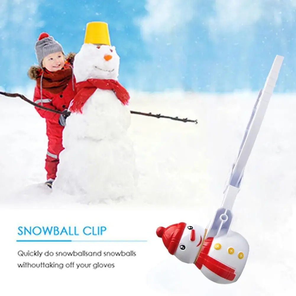 

Winter Snowball Maker Plastic Clip Kids Outdoor Sand Snow Ball Mold Toys Fight Duck Snowman Maker Clip Toy For Children B3H9