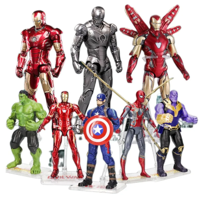

Фигурка героя Marvel Железный человек, Человек-паук, 12 см, Мстители, 3, Подвижная кукла, Халк, строительная модель, детские игрушки, рождественские подарки
